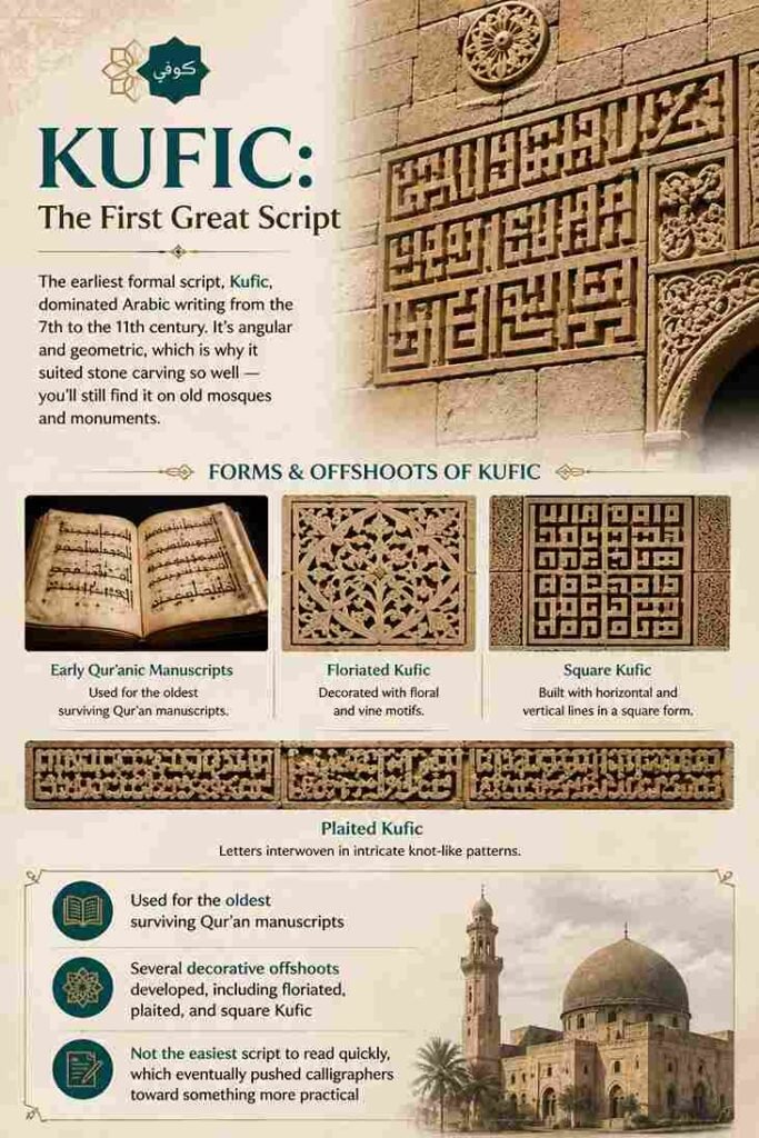 Kufic calligraphy