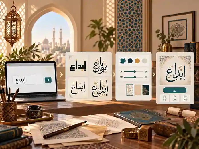 Steps to Turn Plain Text into Stylish Arabic